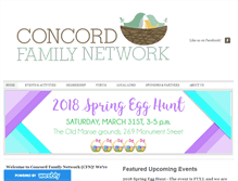 Tablet Screenshot of concordfamilynetwork.org